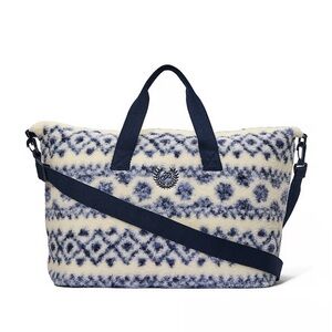 Victoria secret Navy and Cream Patterned Tote Bag